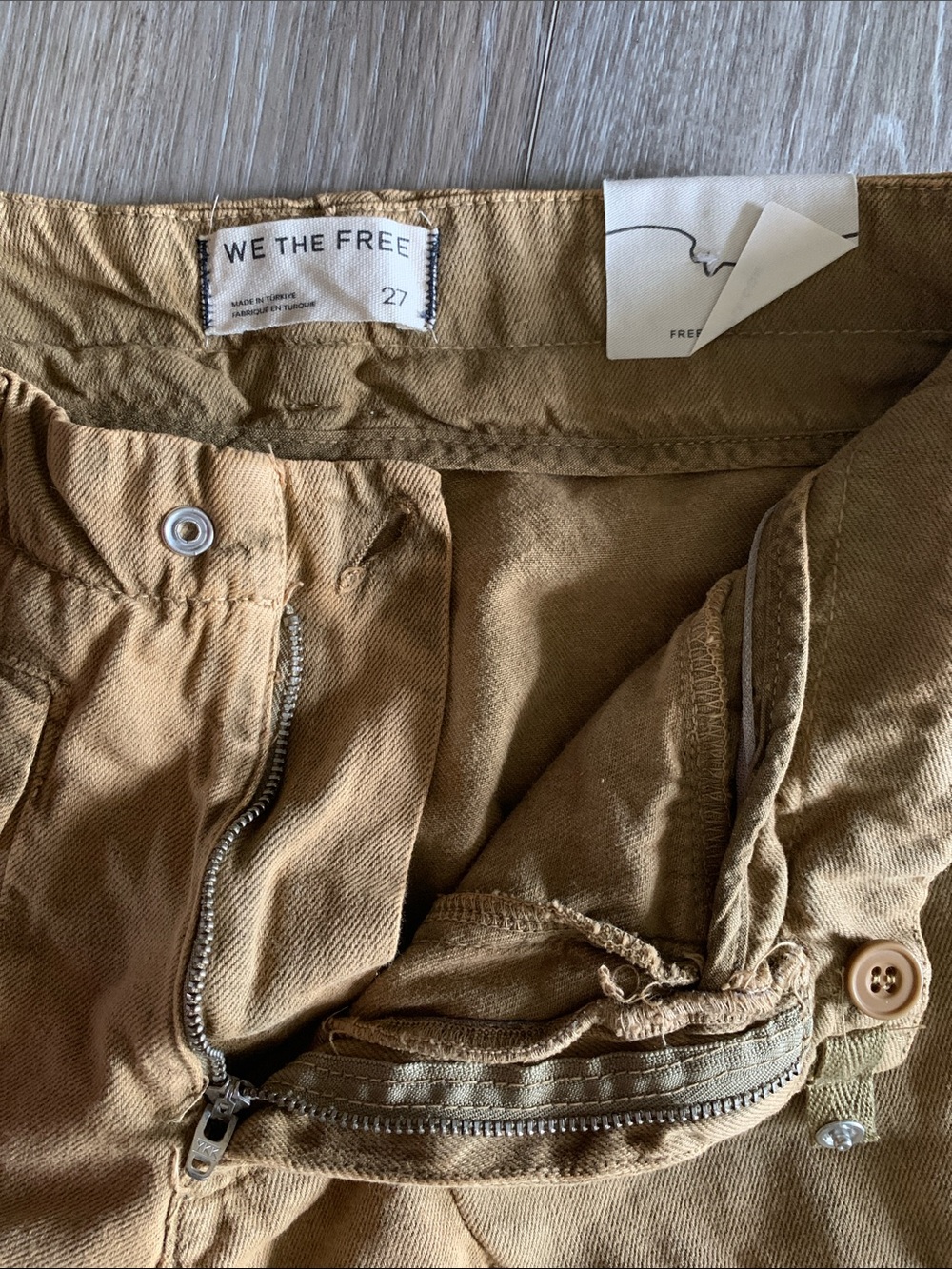 Free People Lotus Balloon Jeans NWT Mustard - Picture 8 of 10